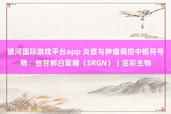 银河国际游戏平台app 炎症与肿瘤调控中枢符号物：丝甘卵白聚糖（SRGN）｜茁彩生物
