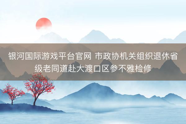 银河国际游戏平台官网 市政协机关组织退休省级老同道赴大渡口区参不雅检修